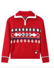 Teenie Weenie Kids 小熊童裝26年新款男女童費爾島提花翻領(lǐng)毛衣 紅色 160cm 曬單實(shí)拍圖