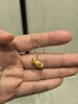 周大生黃金項鏈女足金5G極光金素鏈鎖骨鏈送女友生日禮物 小版1.4 曬單實(shí)拍圖