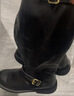 百思圖24冬戶(hù)外街頭騎士靴高筒靴粗跟女長(cháng)靴W0819DG4 黑色 37 曬單實(shí)拍圖