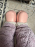樸西厚底防水棉拖鞋女士冬季外穿加絨加厚保暖家居包跟踩腳情侶棉鞋女 淺粉色 38-39 曬單實(shí)拍圖