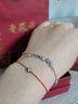 老鳳祥穗穗平安銀手鏈女士款高級感首飾品生日新年情人節禮物女友老婆 曬單實(shí)拍圖