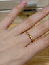 CRD克徠帝黃金戒指轉運方糖足金999戒指可轉動(dòng)光面空心送節日禮物 【11號指圈】足金戒指 HG00473 1.1g 曬單實(shí)拍圖
