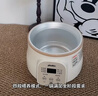 浦利頓（PLODON）嬰兒輔食鍋寶寶電燉鍋盅煮粥鍋BB煲煲湯熬粥陶瓷家用燉6 1L奶白南瓜電燉鍋 奶白 曬單實(shí)拍圖