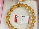 周大生八瑞吉相s925銀飾黃水晶手串招財手鏈送女友送男友生日禮物 黃水晶手串 曬單實(shí)拍圖