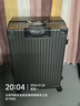 雪卡思（XUEKASI）皮箱行李箱大容量拉桿箱鋁框旅行箱可坐人硬殼皮箱商務(wù)登機密碼箱 深灰色【防撞包角+精美箱套】 28英寸 行李箱大容量 結實(shí)耐用 曬單實(shí)拍圖