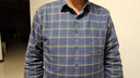 羅蒙（ROMON）純棉保暖襯衫男士加絨中年商務(wù)休閑格子上衣全棉加厚襯衣冬季新款 3WB107-10 42 /3XL 曬單實(shí)拍圖