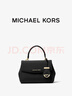 MICHAEL KORS【新年禮物】邁克高仕 MK Ava 超小號皮質(zhì)翻蓋迷你手提包斜挎包 黑色 001 迷你 曬單實(shí)拍圖