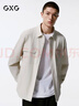 GXG男裝米白色翻領(lǐng)長(cháng)袖襯衫外套男24秋新品 米白 170/M 曬單實(shí)拍圖