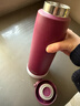 膳魔師（THERMOS）日本進(jìn)口手提保溫保冷杯大容量運動(dòng)便攜高顏值學(xué)生男女高端水杯子 JOO紫紅色 750ml 送杯刷杯墊 曬單實(shí)拍圖
