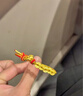 中國黃金（CHINA GOLD）黃金招財小馬五帝幣手繩女款足金手飾品情人節生日禮物送女友老婆 招財小馬五帝幣手繩【紅繩】約0.45g 曬單實(shí)拍圖