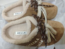 百麗（Belle）時(shí)尚雙鞋帶勃肯鞋女2026春新商場(chǎng)同款加毛保暖半拖F3U1DAH6 棕色 37 曬單實(shí)拍圖