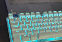 惠普（HP）GK200機械鍵盤(pán)有線(xiàn)辦公游戲鍵盤(pán) 20種背光燈效 87鍵電競鍵盤(pán)鼠標套裝電腦外設鍵鼠 皎月白【青軸】冰藍光 曬單實(shí)拍圖