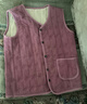 俞兆林中老年馬甲女奶奶開(kāi)衫羊毛加絨加厚馬夾坎肩媽媽保暖背心棉襖秋冬 曬單實(shí)拍圖