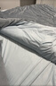 京東京造 145g云絨四件套  A類(lèi)牛奶絨柔軟親膚 水晶絨寶寶絨床單被套枕套 1.8m床220*240cm 海鹽 曬單實(shí)拍圖