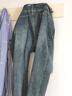 酷萬(wàn)大碼牛仔褲男美式復古寬松直筒褲加肥加大胖子阿美咔嘰哈倫長(cháng)褲子 黑灰DMS818 42 碼【230斤左右】 曬單實(shí)拍圖