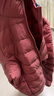 鴨鴨（YAYA）輕薄羽絨服女冬短款2025年秋冬新款高端時(shí)尚女款輕便韓版保暖外套 嫣紅色【連帽款】 L 曬單實(shí)拍圖