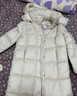 美力城【檀健次同款】長(cháng)款羽絨服男裝新款極地鵝絨外套時(shí)尚情侶款110 鉑金白 S 曬單實(shí)拍圖