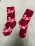 蕉內（Bananain）紅色計劃520C女士棉襪子本命馬年抗菌防臭秋冬季長(cháng)筒禮盒3雙裝 曬單實(shí)拍圖