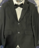 羅蒙兒童西裝套裝春秋季男童主持人禮服花童男孩表演服 黑色 130 曬單實(shí)拍圖