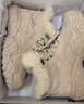駱駝（CAMEL）工裝靴女休閑厚底高幫鞋登山鞋馬丁靴 L24W283645 卡其(加絨) 37 曬單實(shí)拍圖