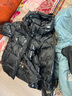 高梵田栩寧同款黑金鵝絨服先鋒5.0五格2025年新款羽絨服 黑色5.0 3XL 曬單實(shí)拍圖