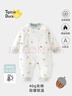 翹腳鴨（Tiptoe Duck）嬰兒衣服40g新生兒連體衣加厚夾棉服保暖秋冬季滿(mǎn)月寶寶純棉睡衣 曬單實(shí)拍圖