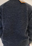 JEEP吉普毛衣男士秋冬季高級寬松加厚圓領(lǐng)潮牌針織打底衫 深灰色 XL 曬單實(shí)拍圖