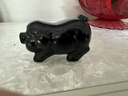 黑曜石色生肖豬擺件天然水晶福豬家居客廳酒柜公司開(kāi)業(yè)禮品吉祥物 黑曜石豬擺件10cm 曬單實(shí)拍圖
