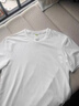 蕉下（beneunder）短袖T恤男士棉感寬松休閑透氣耐洗夏季男裝CT006霜奶白M 曬單實(shí)拍圖