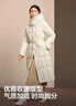 波司登（BOSIDENG）25新款鵝絨羽絨服商場(chǎng)熱賣(mài)同款女中厚過(guò)膝長(cháng)款修身連帽外套 【店長(cháng)推薦】凝脂白8513 M 165/88A 體重約110-120斤 曬單實(shí)拍圖
