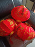大門(mén)掛的2026春節燈籠大紅植絨燈籠元旦新年裝飾過(guò)年戶(hù)外防水宮燈 福滿(mǎn)堂80#-【直徑50cm】一對裝 50cm 鈴鐺款-無(wú)燈 曬單實(shí)拍圖