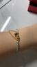 靈久久S925銀帶磁鐵相吸手串手鏈扣手工DIY飾品配件磁鐵項鏈扣 金黃色 曬單實(shí)拍圖
