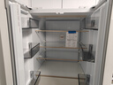 美菱（MeiLing）小確杏502L法式多門(mén)冰箱70cm寬制冰超薄嵌入式大容量變頻底部散熱杏悅白BCD-502WFP9CZX國家補貼 曬單實(shí)拍圖