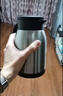 佐卡佳家用小型保溫壺小容量304不銹鋼真空開(kāi)水瓶咖啡壺 鋼本色 880ml 曬單實(shí)拍圖