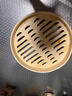 黃一府（HUANG YI FU）黃一府家用竹制蒸籠竹編小籠包蒸格迷你蒸架商用大蒸屜蒸饅頭餃子 20.3厘米（籠） 曬單實(shí)拍圖