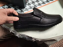蜻蜓牌【100%全牛皮】男士皮鞋商務(wù)休閑真皮防滑軟底軟面中老年爸爸鞋真皮透氣套腳舒適耐磨真皮百搭鞋子 黑色 43 曬單實(shí)拍圖