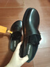 COOLCHAP26年春季新款浮想系列漆面牛皮革加寬鞋頭氣質(zhì)花苞勃肯鞋女 Ebony stone black 烏石黑 38 曬單實(shí)拍圖