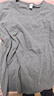 AB男士全棉圓領(lǐng)保暖內衣中老年舒適大碼秋衣上衣打底襯衣棉毛衫SZ83 麻灰 2XL 曬單實(shí)拍圖