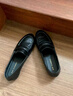 ZHR英倫風(fēng)樂(lè )福鞋軟底不累腳小皮鞋通勤工作平底單鞋女 CE105黑色38 曬單實(shí)拍圖