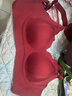 婷美紅色內衣女小胸聚攏本命年無(wú)鋼圈文胸罩結婚新娘內褲襪子套裝禮盒 曬單實(shí)拍圖