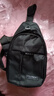 運動(dòng)跑步包男休閑斜挎包手機包防潑水健身包女單肩包 黑色 曬單實(shí)拍圖