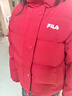 FILA 斐樂(lè )官方女士羽絨服春季時(shí)尚休閑舒適紅色手套保暖外套 節奏紅-PK M 165/84A 曬單實(shí)拍圖