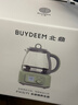 北鼎（Buydeem）養生壺 全玻璃一體 養生壺煮茶器燉煮煮茶壺燒水壺 花茶養生壺 熱牛奶0膠水母嬰級水壺禮物 【淺杉綠】全玻璃養生壺FK571-單壺 1.2L 曬單實(shí)拍圖