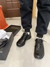 沙馳（SATCHI）男鞋春季新款休閑皮鞋運動(dòng)時(shí)尚百搭牛皮舒適Vibram大底耐磨防滑 黑色 40 歐碼偏大一碼 曬單實(shí)拍圖