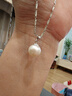 京潤珍珠吊墜女925銀楚遠淡水珍珠項鏈精選單顆吊墜百搭節日禮物 曬單實(shí)拍圖