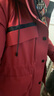鴨鴨紅色工裝派克羽絨服女中長(cháng)款2025冬季新款潮流韓版小眾設計感外套 漿果紅 M (建議130-140斤) 曬單實(shí)拍圖