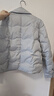 太平鳥(niǎo)【輕薄系列】襯衫式羽絨服女25新款女士保暖內搭短款外套* 藍色 S 155 曬單實(shí)拍圖
