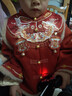 矢颯男童漢服新年喜慶拜年服冬裝過(guò)年寶寶中國風(fēng)紅色喜慶棉服周歲禮服 龍吟套裝+帽子 90 【原創(chuàng  )設計】 曬單實(shí)拍圖