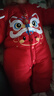 丸圖 ONETU嬰兒連體衣夾棉衣服新生兒爬行服包屁衣加厚拜年服可愛(ài)獅頭73cm 曬單實(shí)拍圖