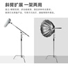 Selens 魔術(shù)腿C型燈架閃光燈直播攝影支架不銹鋼滾輪橫桿橫臂旗板燈光支撐三角架子影視影棚器材 【暢銷(xiāo)款】銀色C型魔術(shù)腿燈架(帶橫桿 承重40斤 曬單實(shí)拍圖